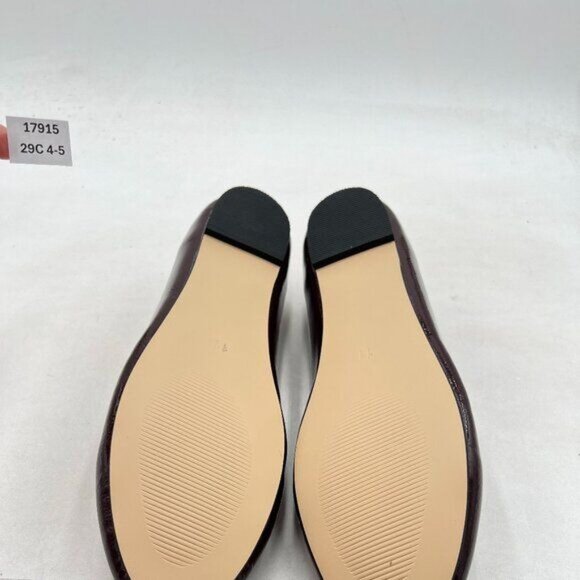 Milooey shoes Round Toe Flat Mary Janes , Chunky Low Heels T-Strap Buckled Brown - Picture 7 of 8